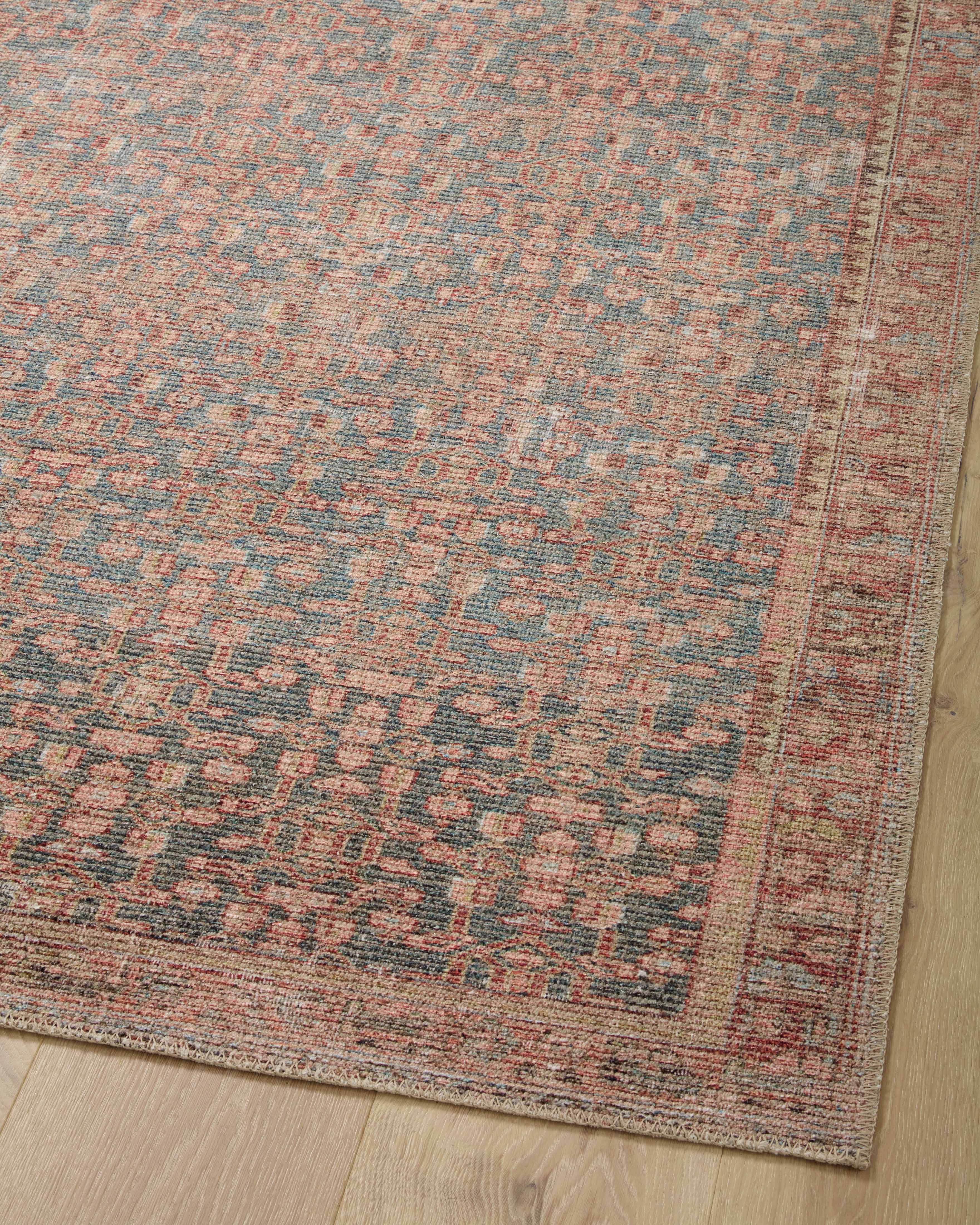 Aubrey Blue / Terracotta Rug (AUB-04) - Image 11