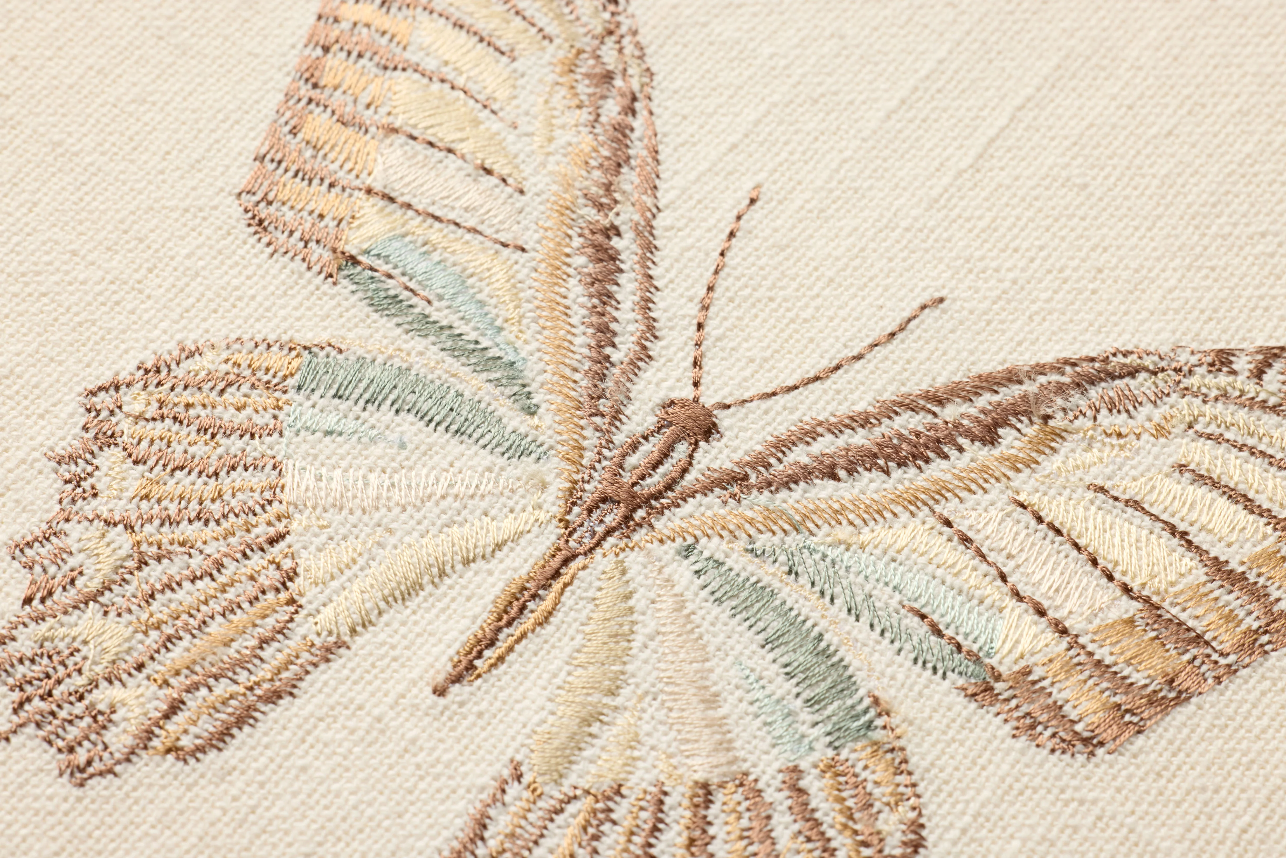 Butterfly Beige Ivory / Brown Wall Art (BUTBE) - Image 3