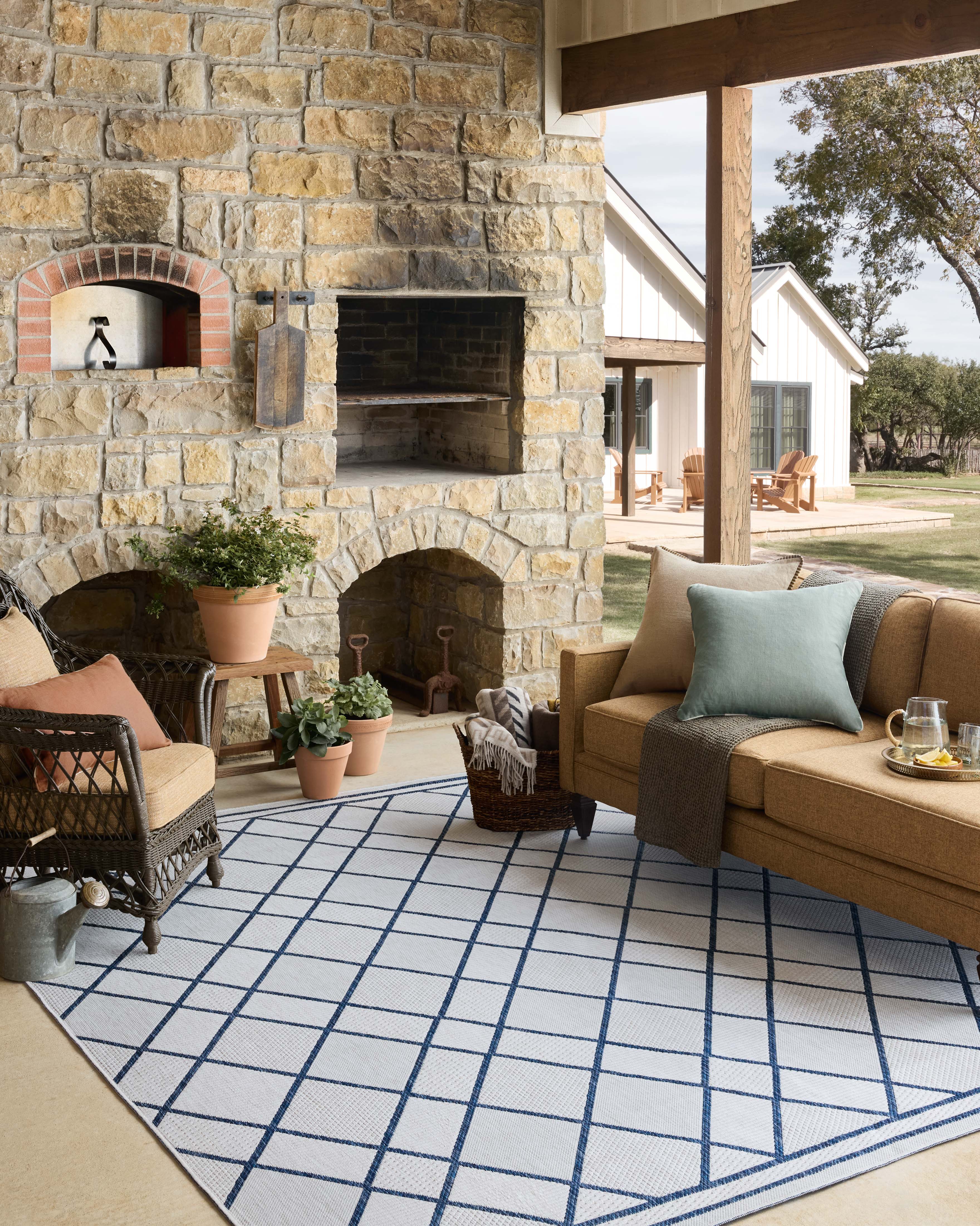 Easton Ivory / Denim Rug (ESN-08) - Image 3