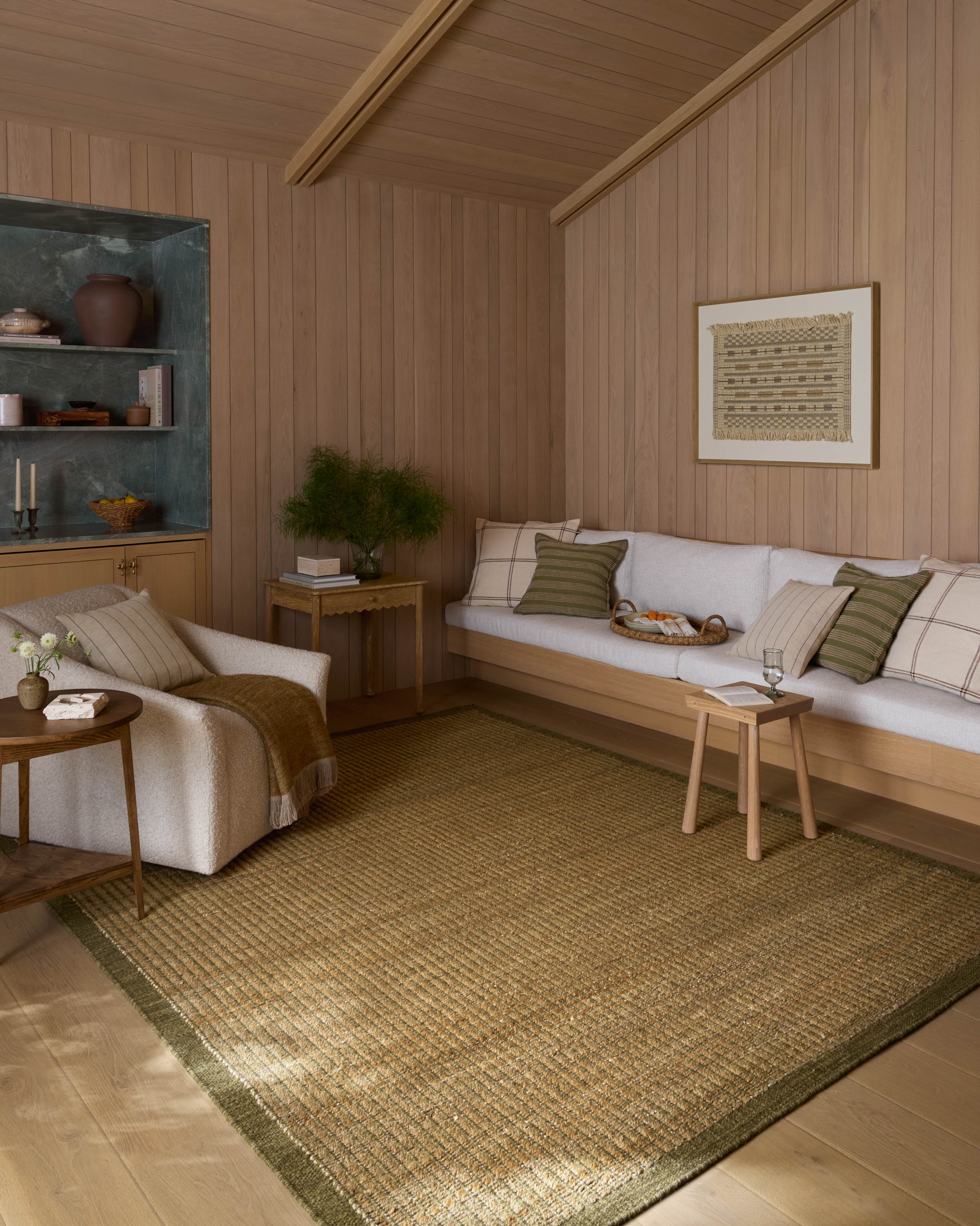 Lilah Natural / Olive Rug (LIH-01) - Image 2