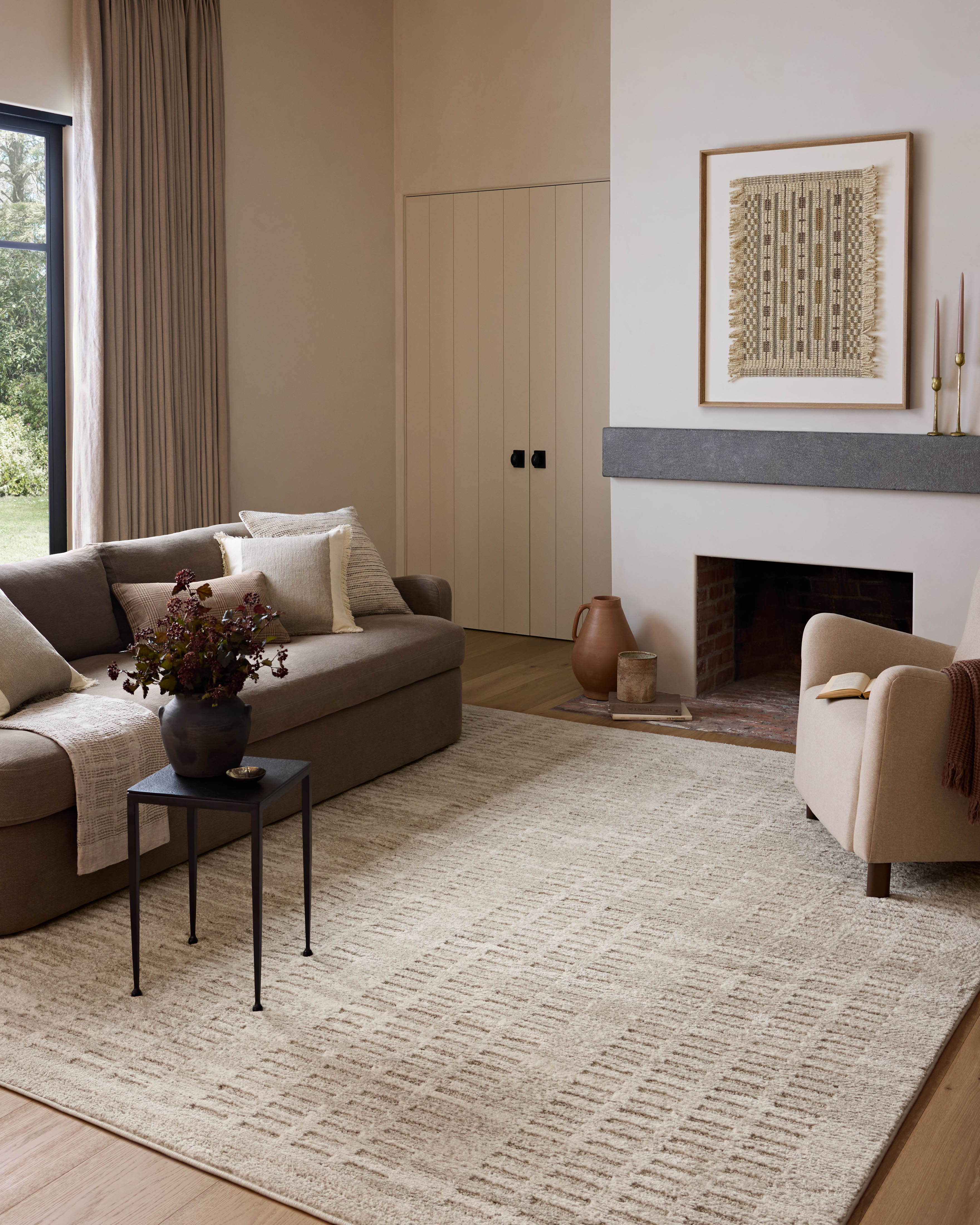 Monty Ivory / Beige Rug (MOT-03) - Image 3