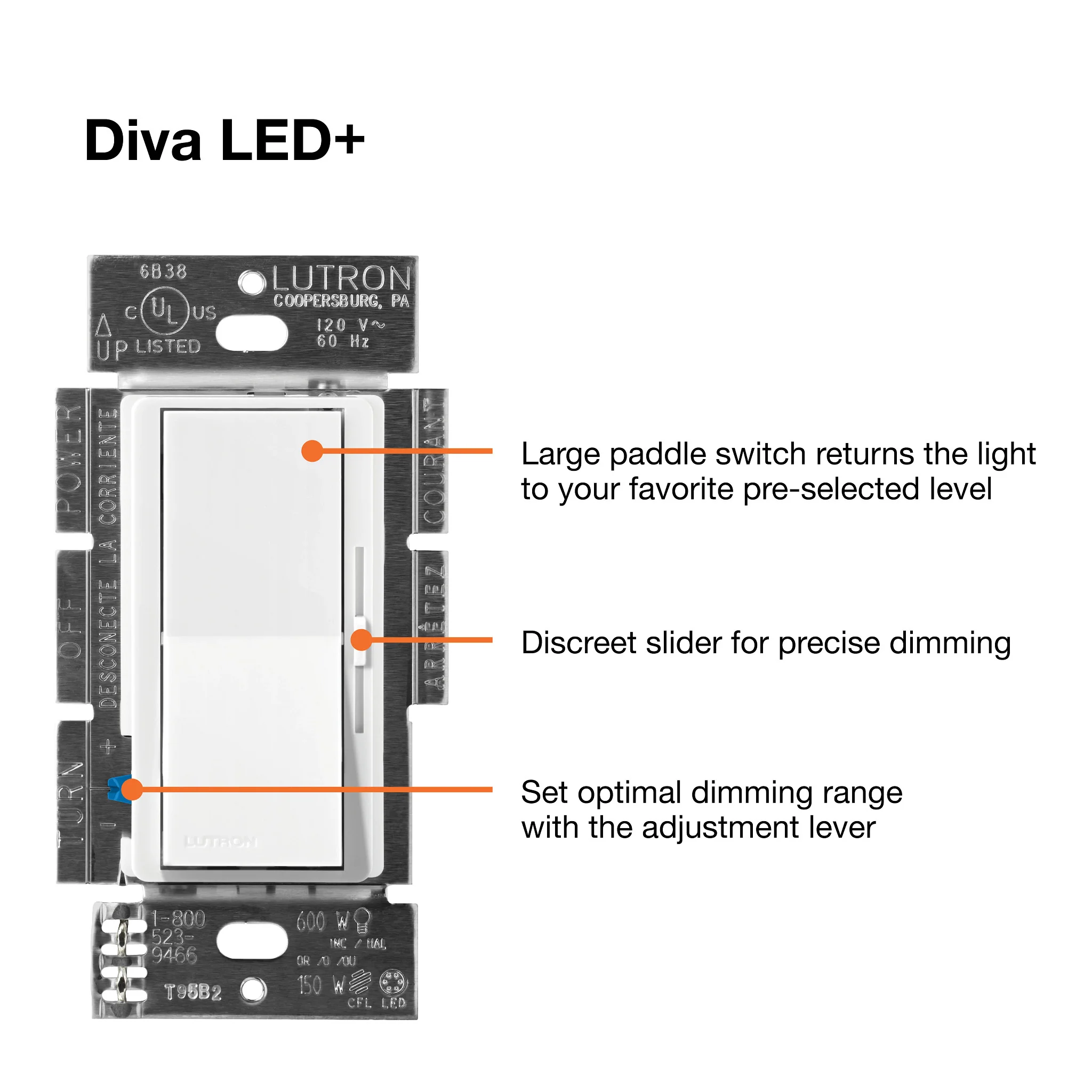 Diva LED+ Dimmer Switch - Image 5