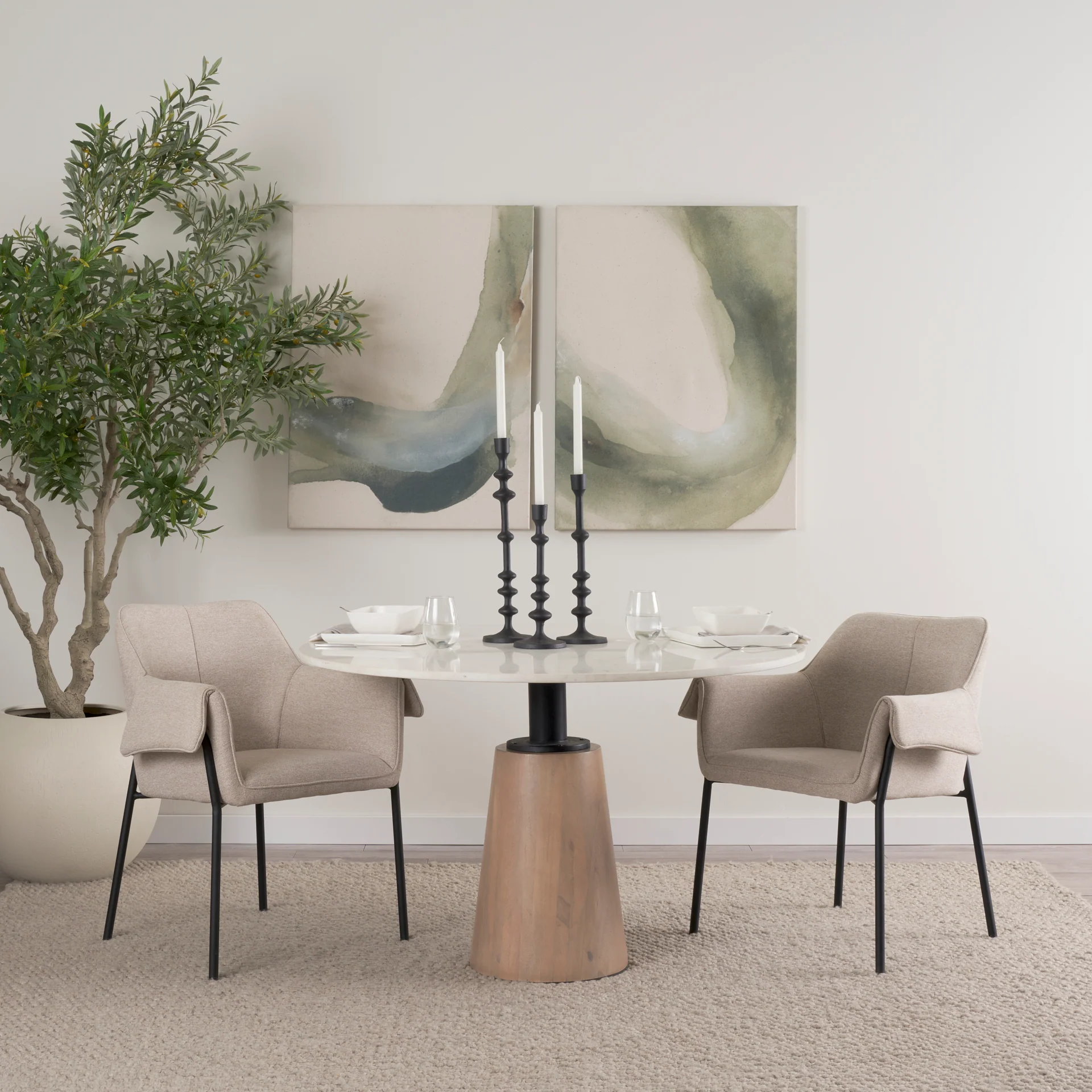 Maxwell Marble Dining Table - Image 3