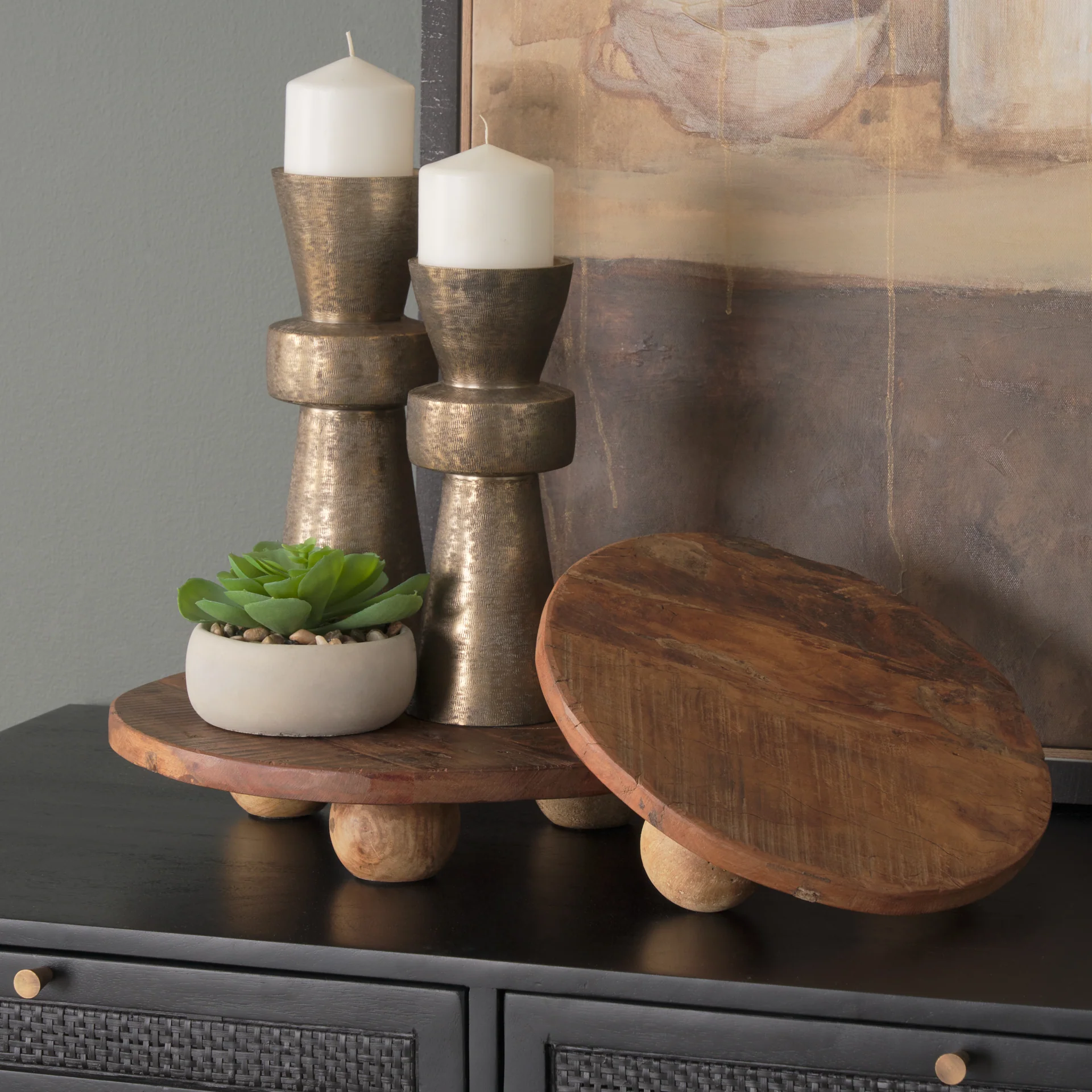 Odilia Gold Candle Holder - Image 6