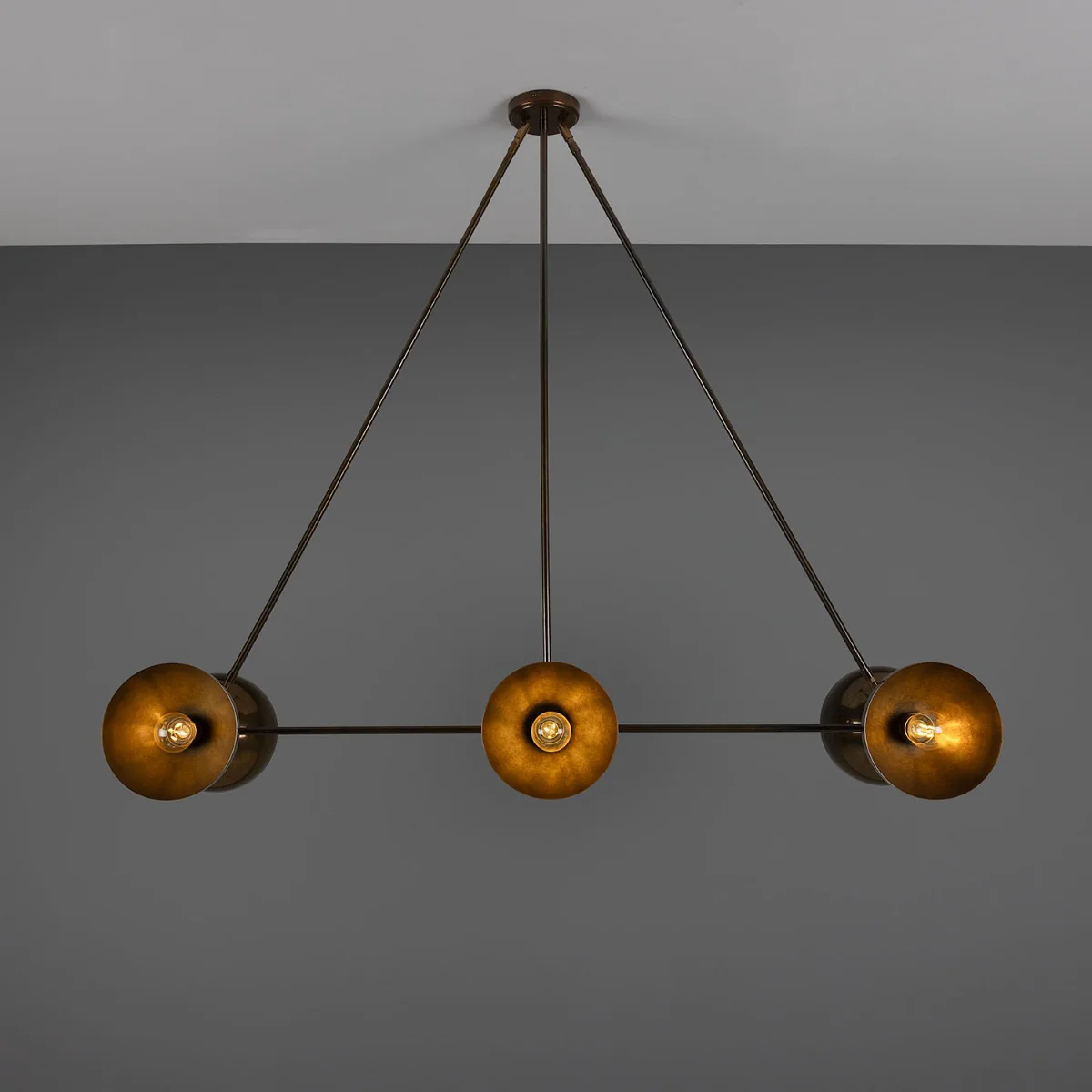 Eclipse Brass Dome Chandelier - Image 2