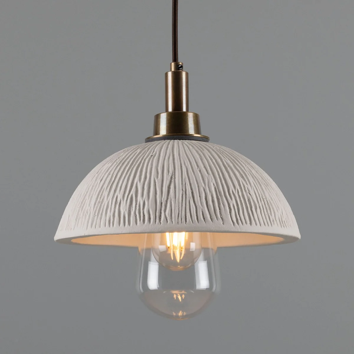 Kingii Pendant - Matte White Striped - Image 2